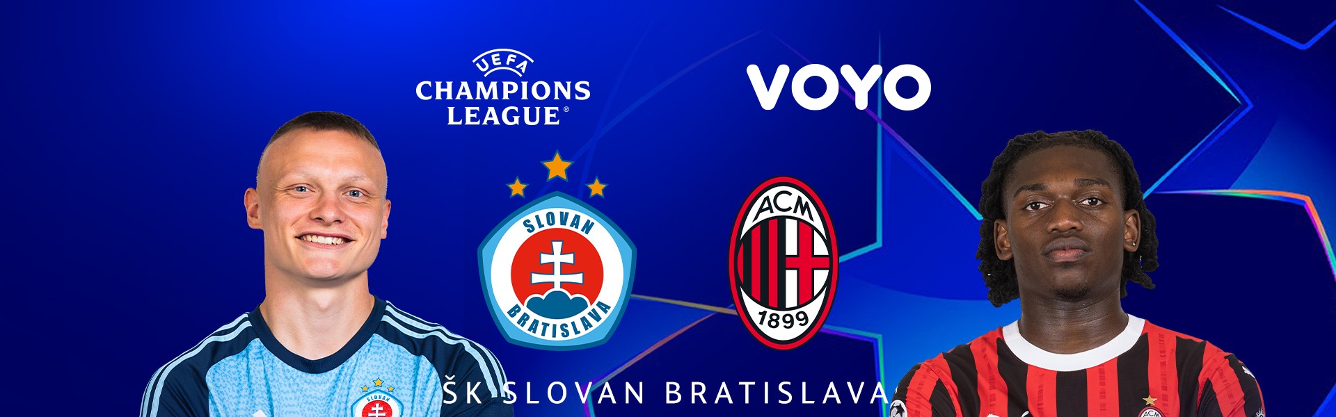 Liga majstrov: Slovan Bratislava vs AC Miláno