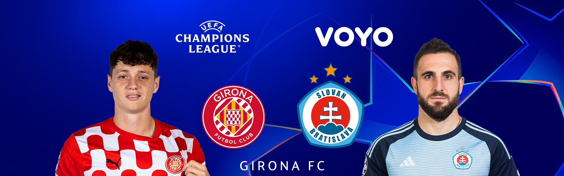 Futbalový zápas Girona FC vs. ŠK Slovan Bratislava