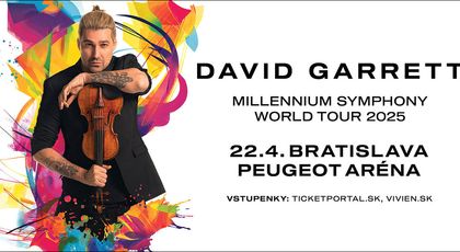 Fenomenálny David Garrett vystúpi v Bratislave
